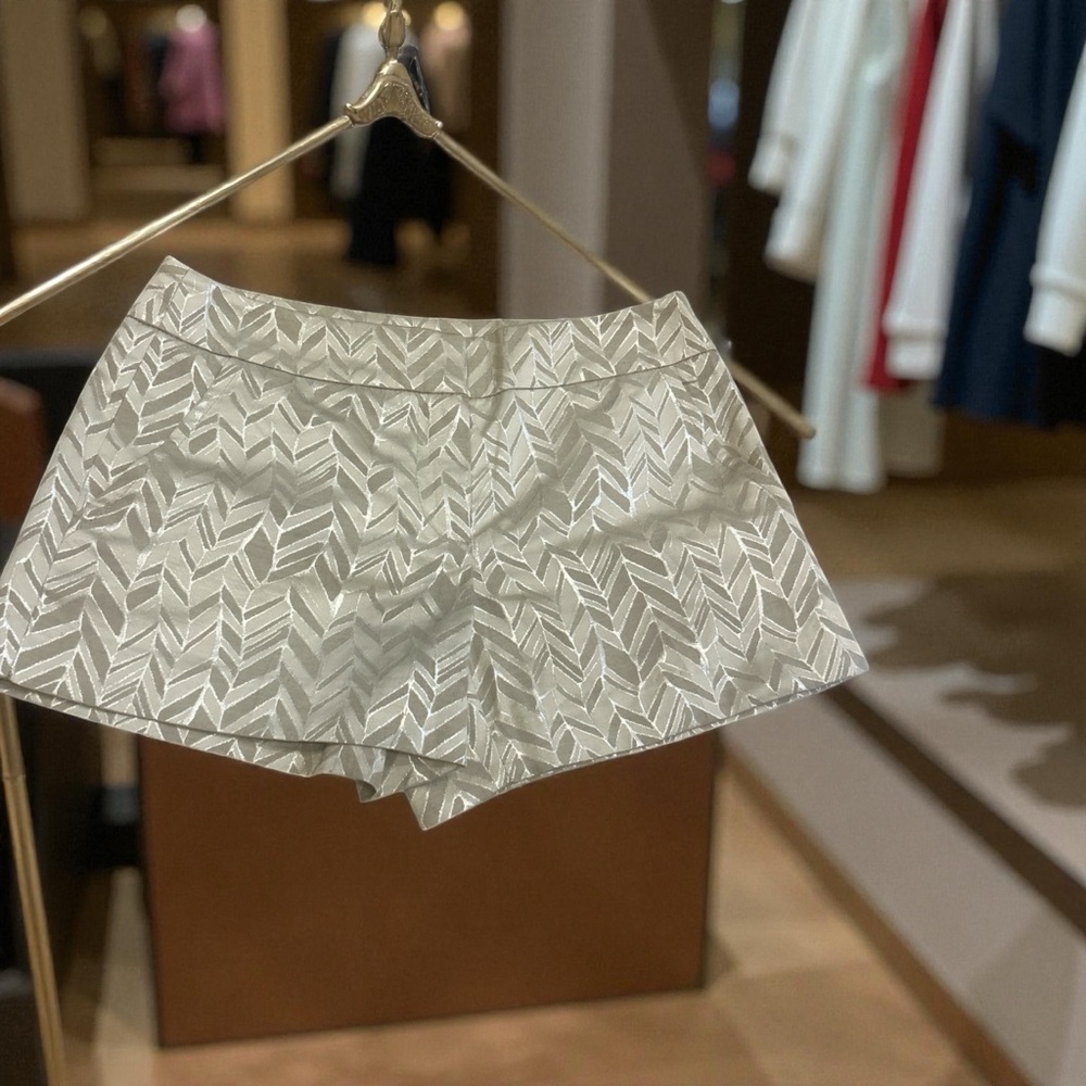 Beige Patterned Skirt - Picture 2 of 5